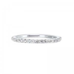14K White Gold Diamond 1/4Ctw Ring