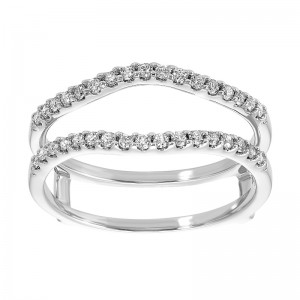 14Kt White Gold Diamond 1/3Ctw Insert Ring