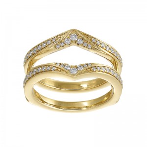 14Kt Yellow Gold Diamond 1/3Ctw Insert Ring