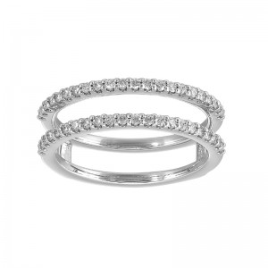 14Kt White Gold Diamond 1/3Ctw Insert Ring