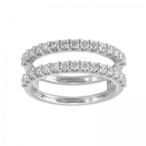 14Kt White Gold Diamond 3/4Ctw Insert Ring