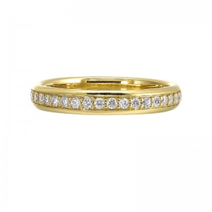 14Kt Yellow Gold Diamond 1/4Ctw Stackable Ring