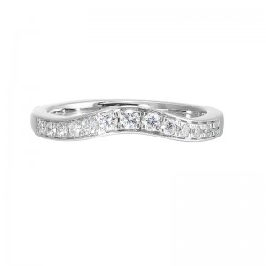 14Kt White Gold Diamond 1/4Ctw Ring Enhancer