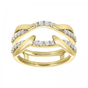 14Kt Yellow Gold Diamond 1/2Ctw Insert Ring
