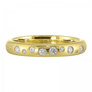 14K Yellow Gold Diamond 1/7Ctw Ring