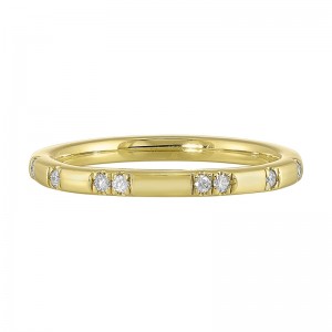 14K Yellow Gold Diamond 1/12Ctw Ring