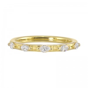 14K Yellow Gold Diamond 1/3Ctw Ring
