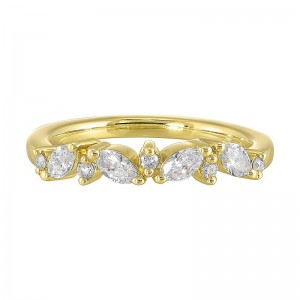 14K Yellow Gold Diamond 3/8Ctw Ring