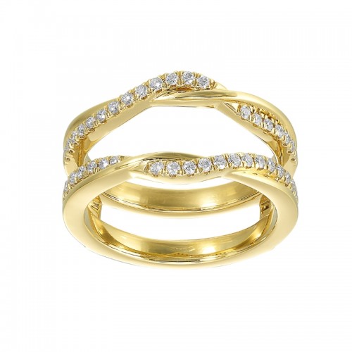 14Kt Yellow Gold Diamond 1/3Ctw Insert Ring