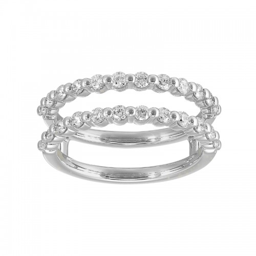 14Kt White Gold Diamond 5/8Ctw Insert Ring