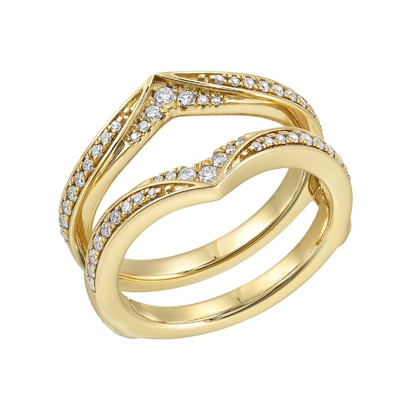 14Kt Yellow Gold Diamond 1/3Ctw Insert Ring