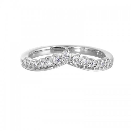 14Kt White Gold Diamond 1/4Ctw Ring Enhancer
