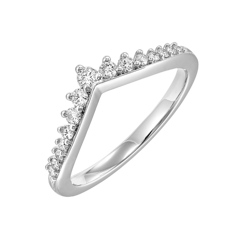 14Kt White Gold Diamond 1/4Ctw Ring Enhancer