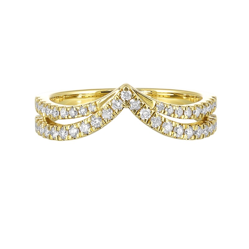 14Kt Yellow Gold Diamond 3/8Ctw Ring Enhancer