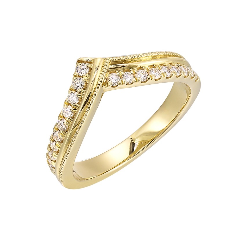 14Kt Yellow Gold Diamond 1/4Ctw Ring Enhancer
