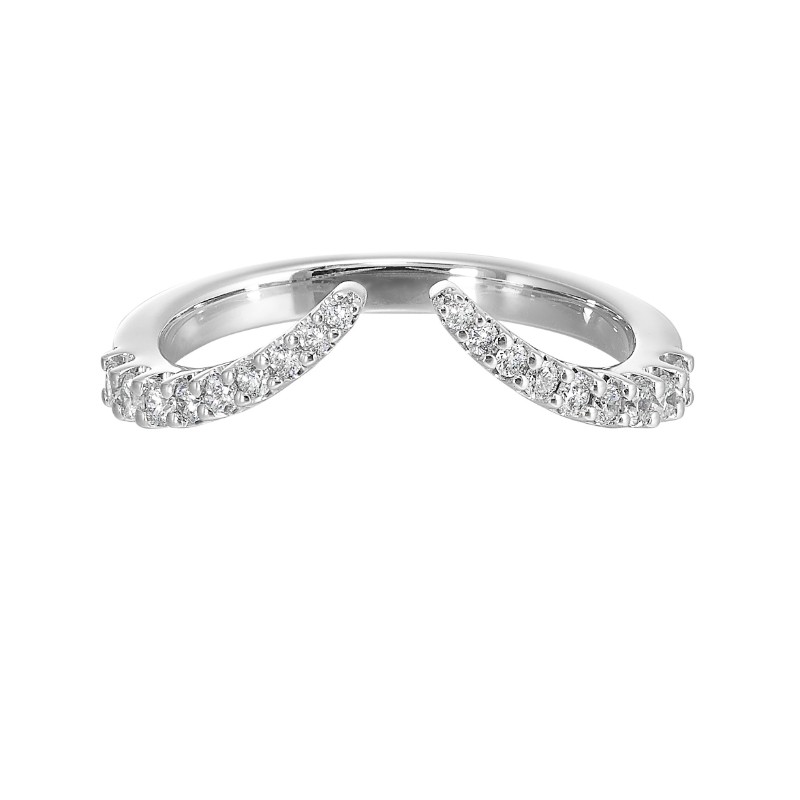 14Kt White Gold Diamond 1/4Ctw Ring Enhancer