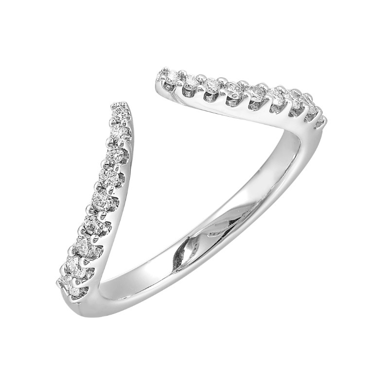 14Kt White Gold Diamond 1/4Ctw Ring Enhancer