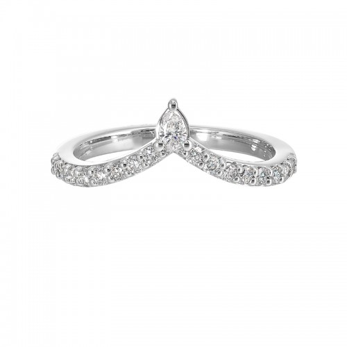 14Kt White Gold Diamond 1/3Ctw Ring Enhancer