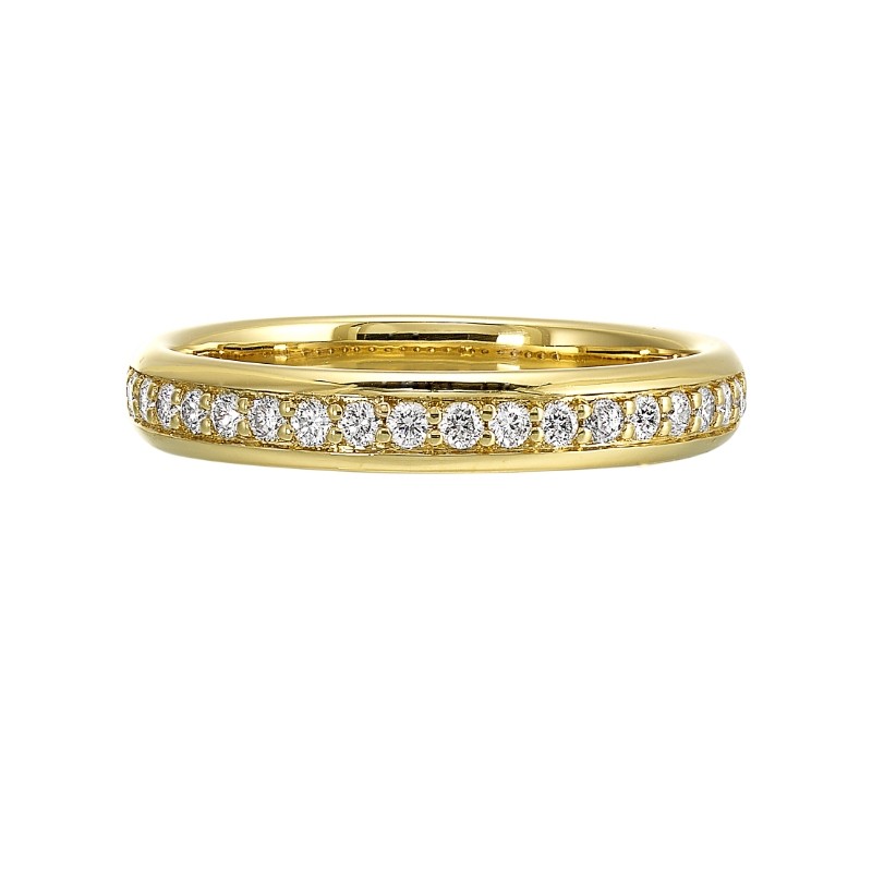 14Kt Yellow Gold Diamond 1/4Ctw Stackable Ring