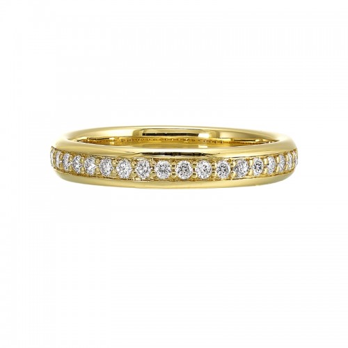 14Kt Yellow Gold Diamond 1/4Ctw Stackable Ring