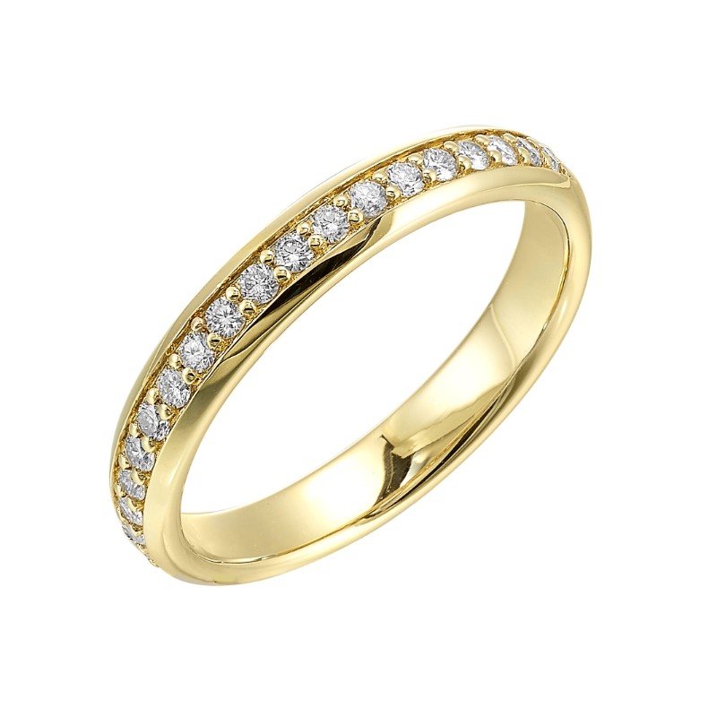 14Kt Yellow Gold Diamond 1/4Ctw Stackable Ring