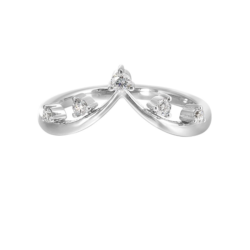 14Kt White Gold Diamond 1/7Ctw Ring Enhancer