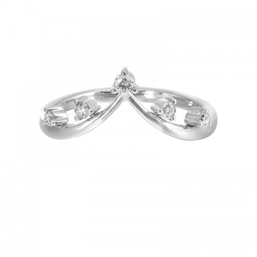 14Kt White Gold Diamond 1/7Ctw Ring Enhancer
