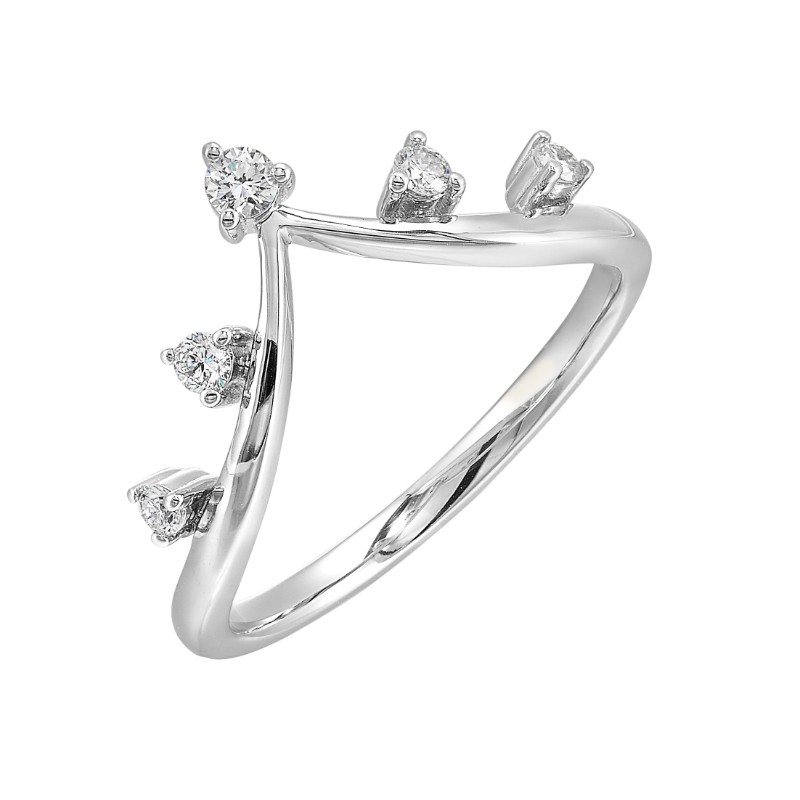 14Kt White Gold Diamond 1/7Ctw Ring Enhancer