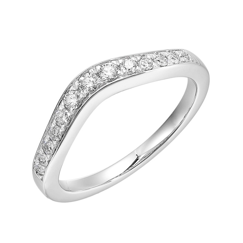 14Kt White Gold Diamond 1/4Ctw Ring Enhancer