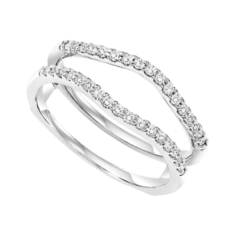 14Kt White Gold Diamond 1/3Ctw Insert Ring
