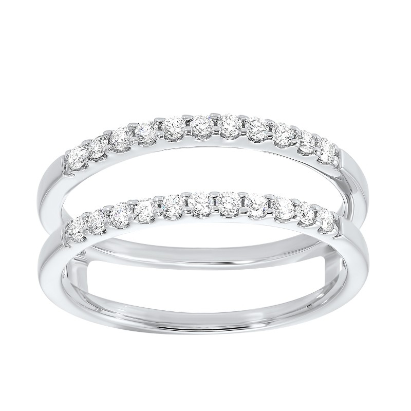 14Kt White Gold Diamond 1/3Ctw Insert Ring