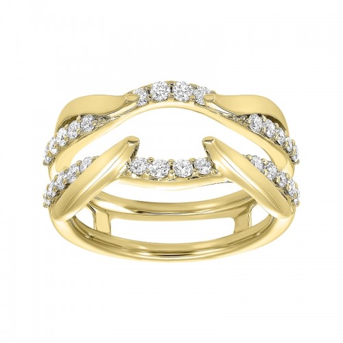 14Kt Yellow Gold Diamond 1/2Ctw Insert Ring