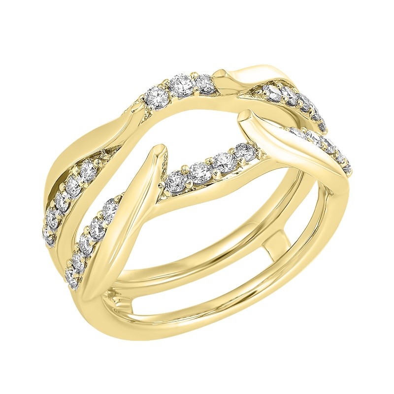 14Kt Yellow Gold Diamond 1/2Ctw Insert Ring
