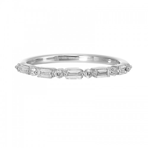 14Kt White Gold Diamond 1/4Ctw Ring
