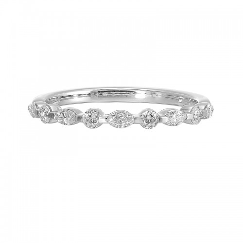 14Kt White Gold Diamond 1/3Ctw Ring