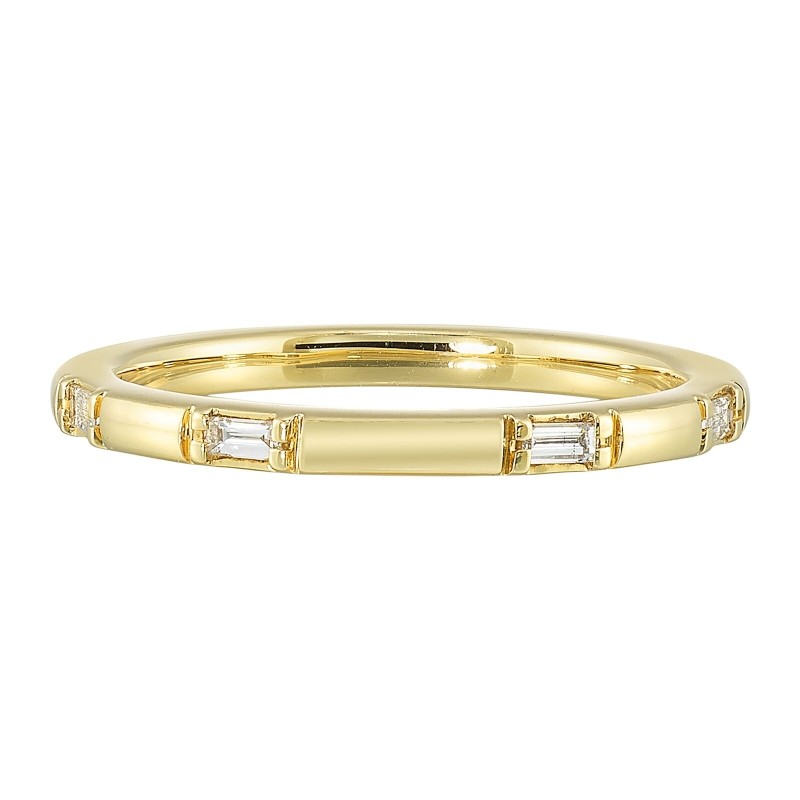 14K Yellow Gold Diamond 1/10Ctw Ring