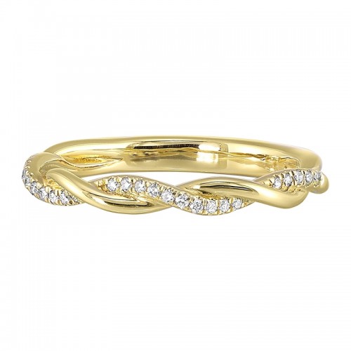 14K Yellow Gold Diamond 1/10Ctw Ring