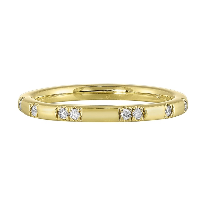 14K Yellow Gold Diamond 1/12Ctw Ring