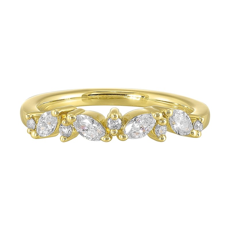 14K Yellow Gold Diamond 3/8Ctw Ring