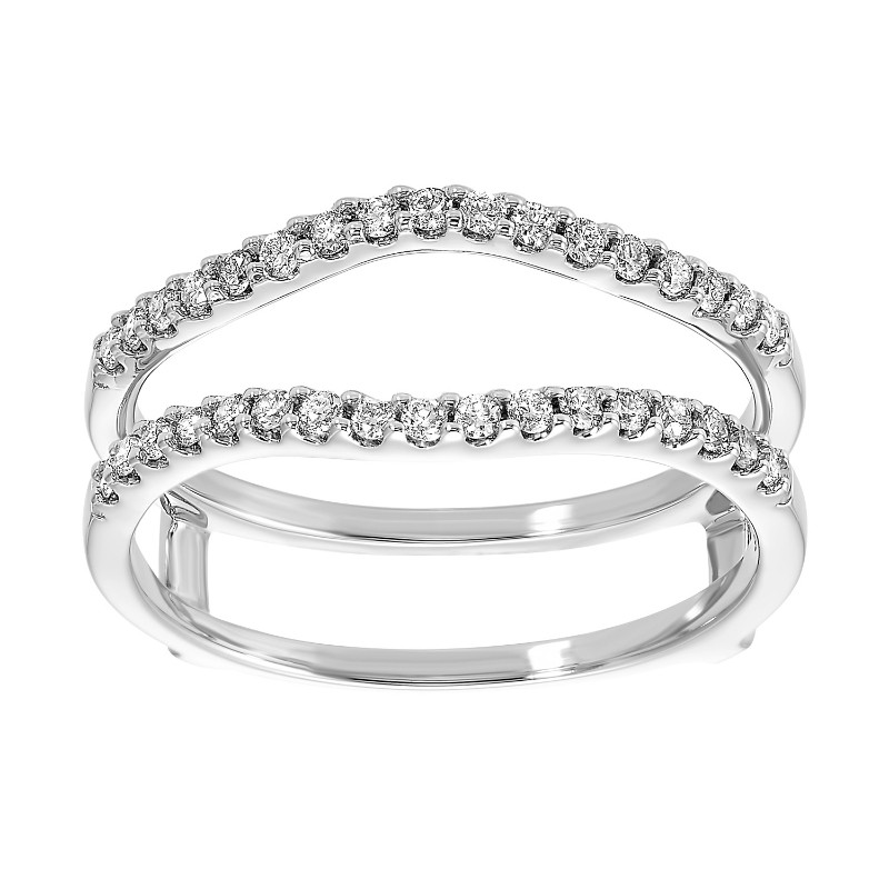 14Kt White Gold Diamond 1/3Ctw Insert Ring