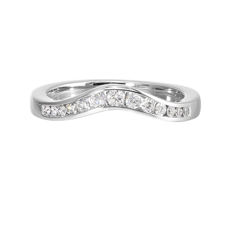 14Kt White Gold Diamond 1/4Ctw Ring Enhancer