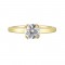 14Kt Yellow Gold Semi Mount For 1Ctw Round Center
