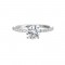 14Kt White Gold Semi Mount 1/5Ctw For 1Ctw Round Center