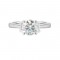 14Kt White Gold Semi Mount 1/3Ctw For 1 1/2Ctw Round Center