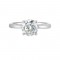 14Kt White Gold Semi Mount For 2Ctw Round Center