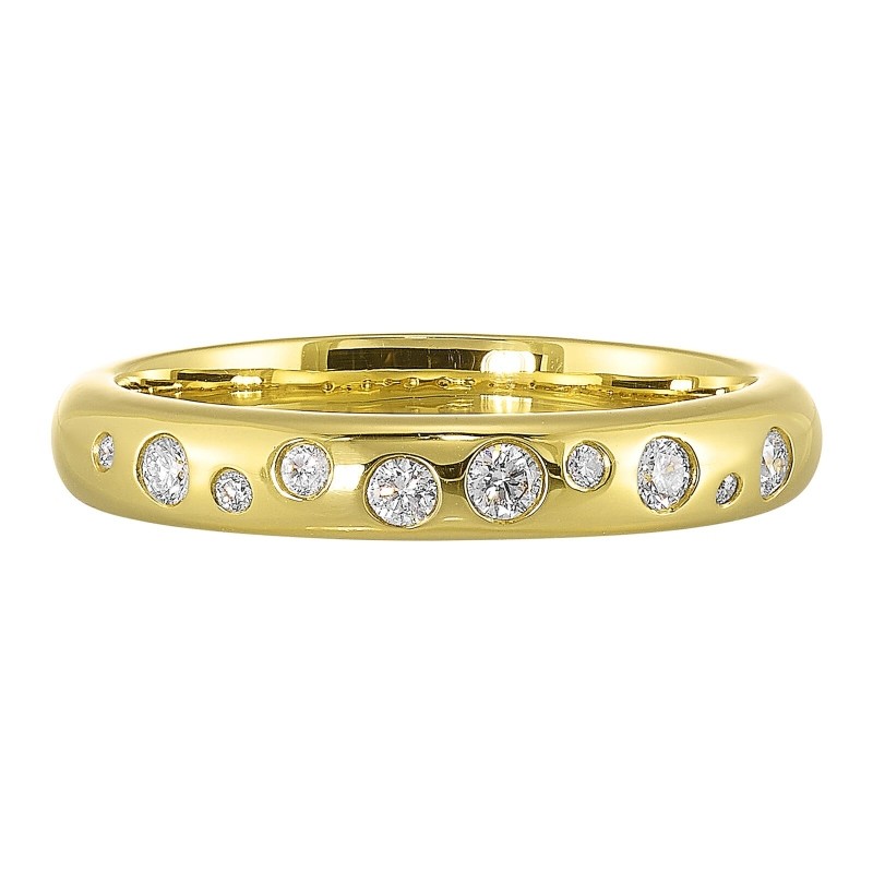 14K Yellow Gold Diamond 1/7Ctw Ring