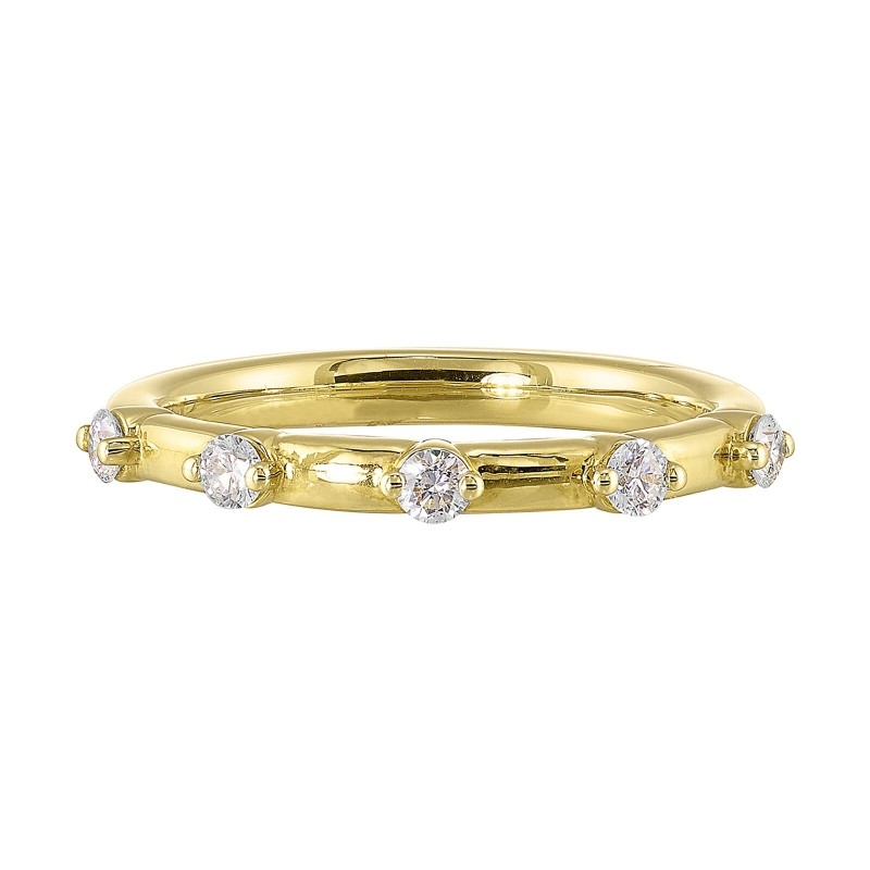 14K Yellow Gold Diamond 1/4Ctw Ring