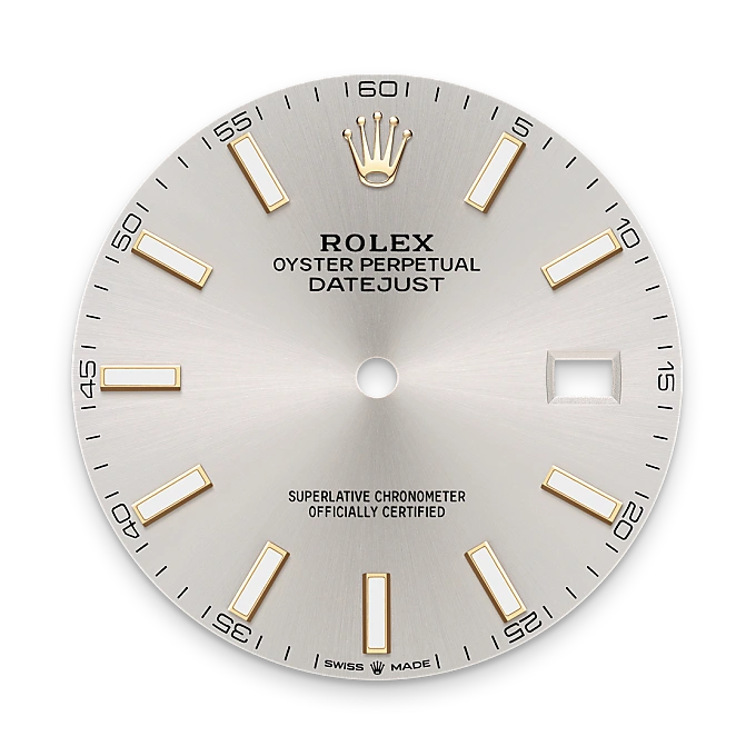 Silver dial