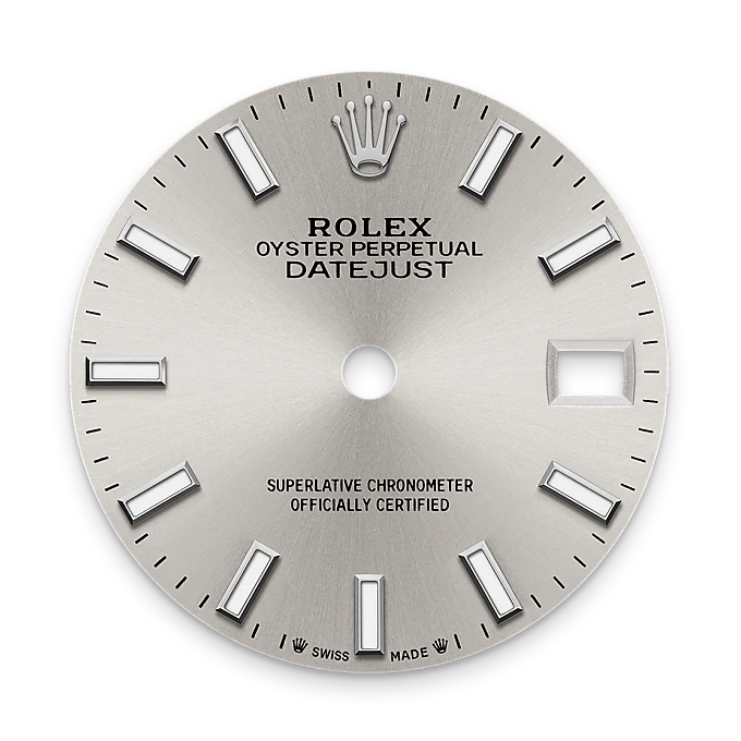 Silver dial