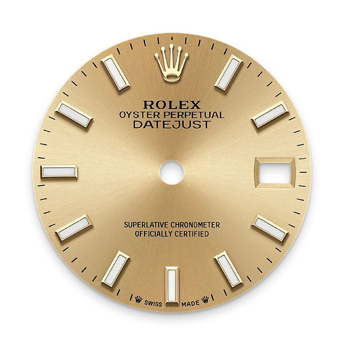 Champagne-colour dial